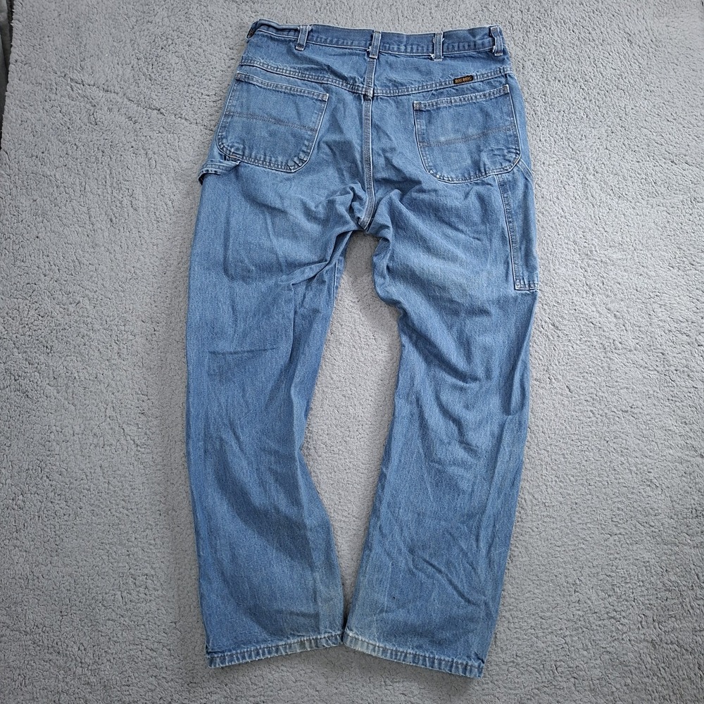 Vintage Big Ben Pants Mens 32x34 Blue Wrangler Distressed Faded Work Wear‎